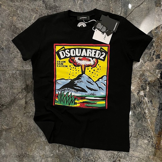 Чёрная футболка Dsquared2 Volcano Slouch