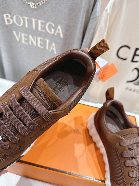 Женские кроссовки Hermes Bouncing  premium - Brown
