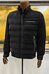 Чёрная куртка с вязанными рукавами Armani 
