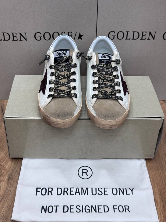 Женские кожаные кроссовки Golden Goose Ball Star premium