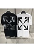 Чёрная оверсайз футболка Off-White Caravaggio Arrows