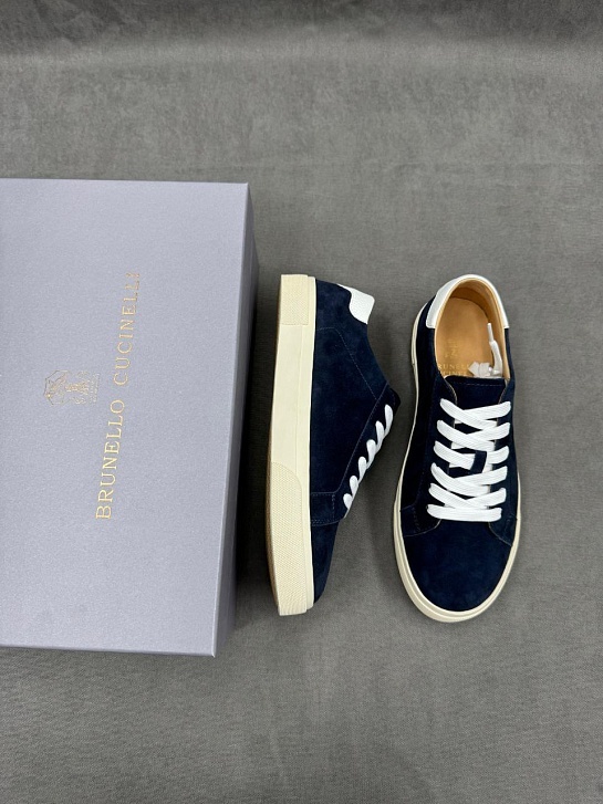 Мужские замшевые кроссовки Brunello Cucinelli
