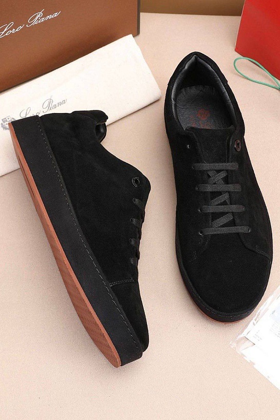 Мужские замшевые кроссовки Loro Piana