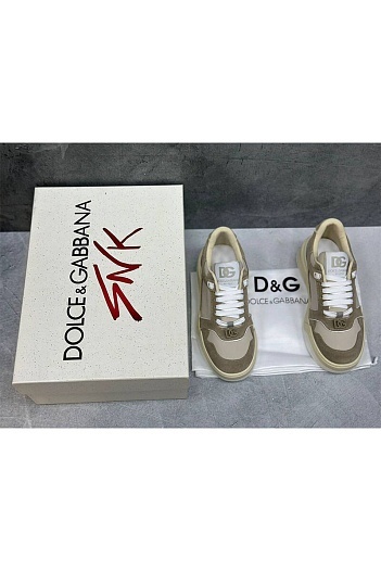 Женские комбинированные кроссовки Dolce&Gabbana New Roma   