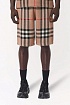 Бежевые шорты Burberry Check motif