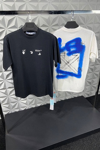 Белая футболка Off-White Spray Marker Arrows   