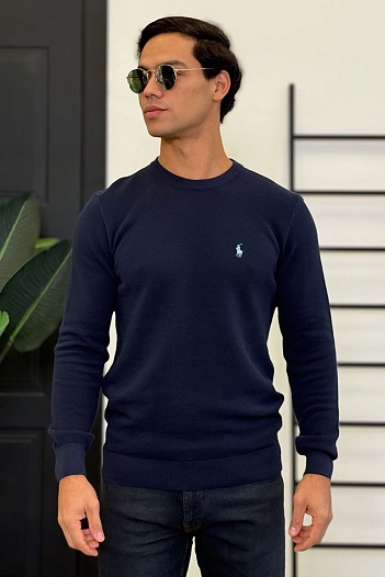 Мужской джемпер Роlо Ralрh Lаurеn pony-embroidered - Navy   
