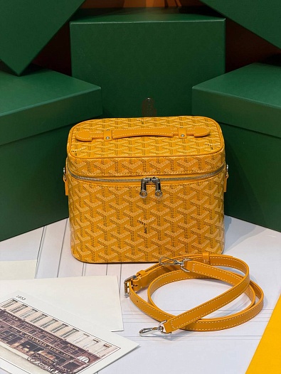 Кожаная сумка Goyard Muse Vanity Case ​premium 20x16x14 см   