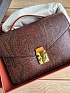 Кожаная сумка Etro с узором пейсли 24x17 см