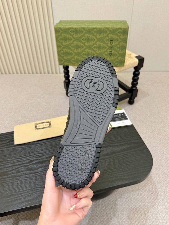 Мужские кожаные кроссовки Gucci Re-Web