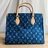 Женская сумка Louis Vuitton tote denim 34x26 см