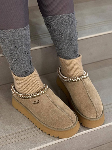 Женские ботинки UGG Classic Mini Cresent - Brown   