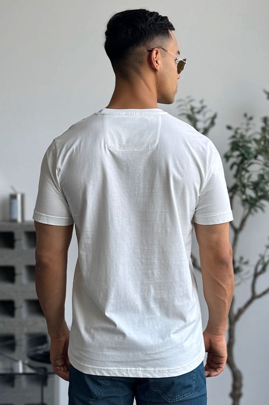 Мужская белая футболка Hugo Boss