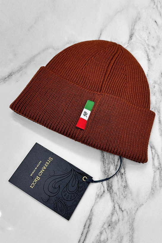 Шапка Stefano Ricci logo-embroidered - Ginger