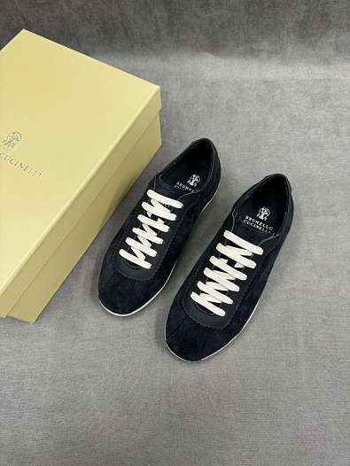 Мужские замшевые кроссовки Brunello Cucinelli   