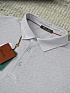 Мужское светло-серое поло Loro Piana premium