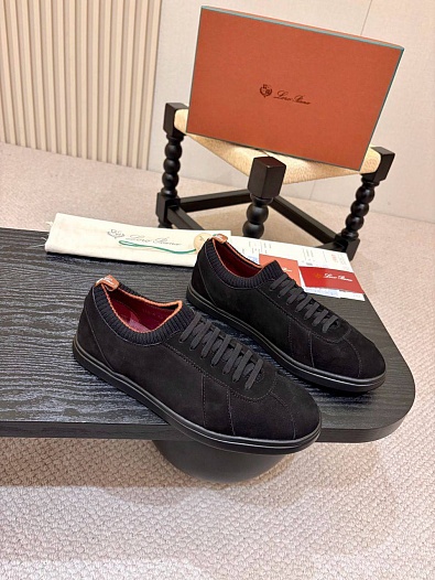 Мужские кроссовки Loro Piana Soho 2.0 Walk - Black   