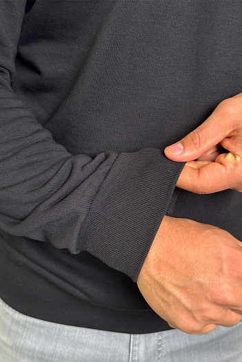 Мужской чёрный свитшот Givenchy Paris logo-embroidered   