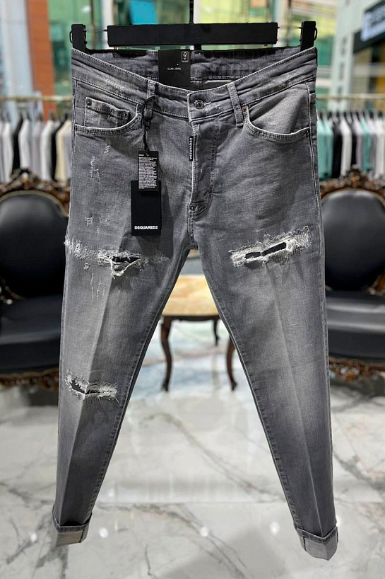 Мужские серые джинсы Dsquared2