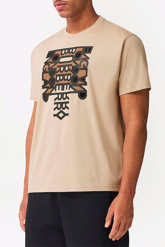Бежевая футболка Burberry London England