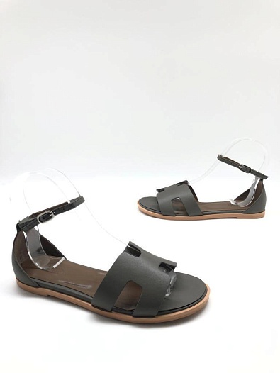 Женские сандалии Hermes Santorini - Grey   