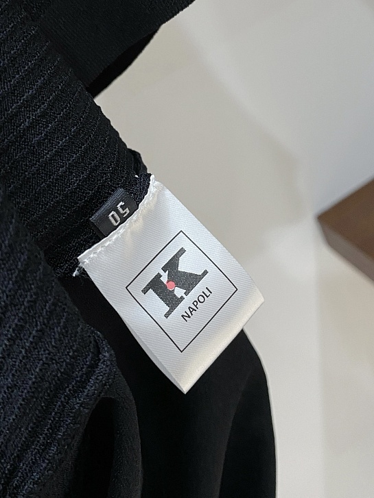 Мужское чёрное поло Kiton premium