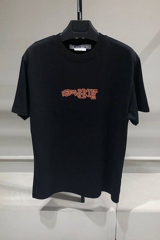 Оверсайз футболка Off-White Glitz Carlos - Black