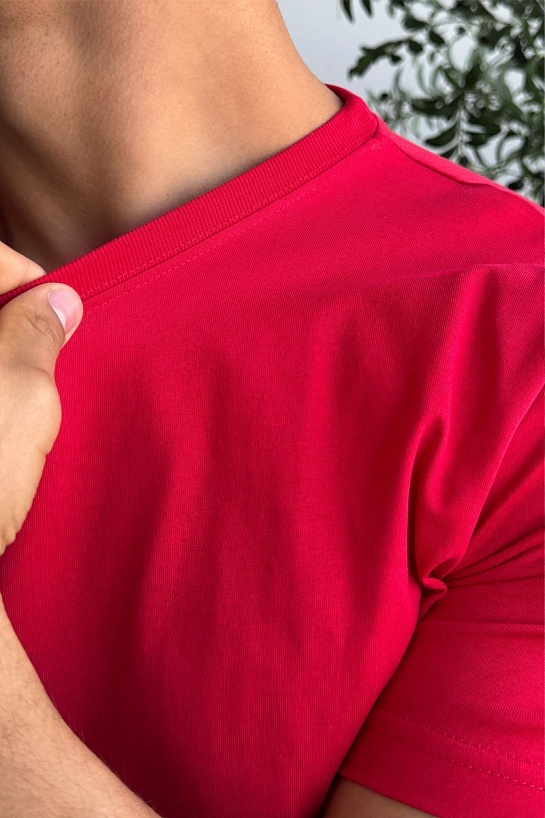 Мужская красная футболка Hugo Boss