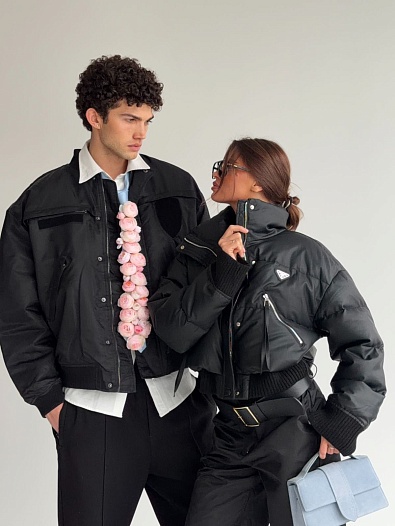 Женская куртка Prada premium - Black   