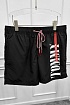 Мужские чёрные шорты Tommy Hilfiger logo-print