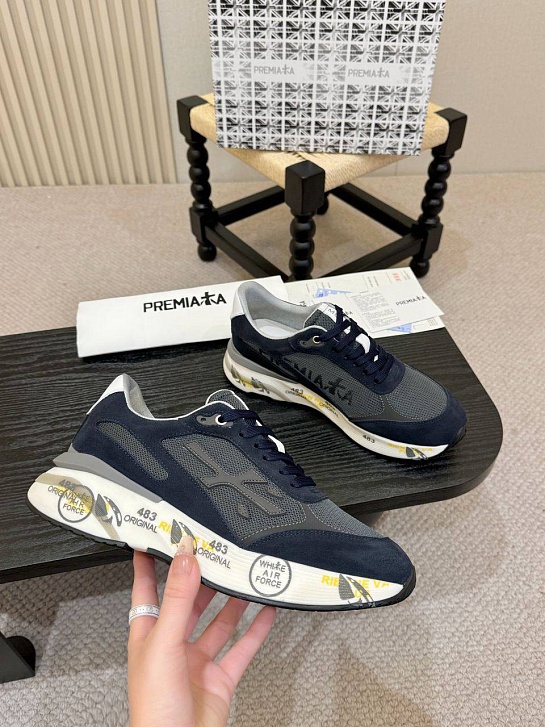 Мужские кроссовки Premiata Moe Run - Navy