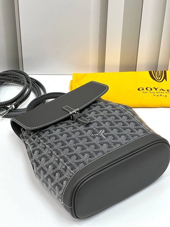 Женский рюкзак Goyard Alpin Mini Premium 23x19x9.5 см - Grey