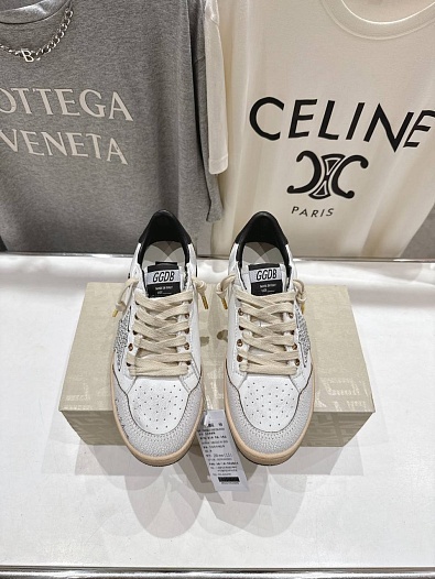 Женские кожаные кроссовки Golden Goose Super Star premium   