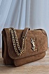 Замшевая сумка  Yves Saint Laurent 28x21 см