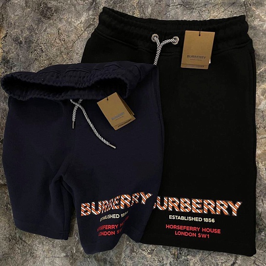 Мужские шорты Burberry Horseferry logo - Black