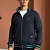 Мужская кофта на молнии Loro Piana monogram - Navy