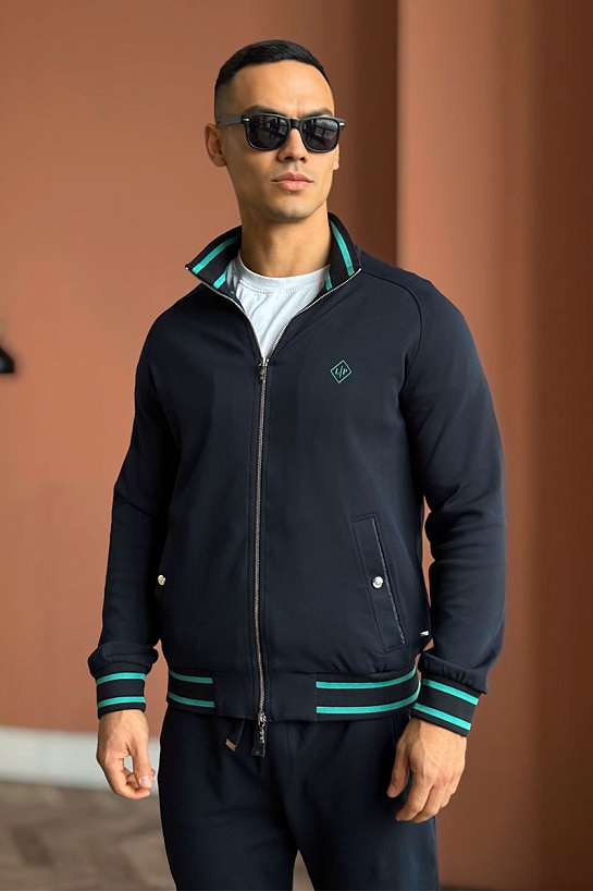 Мужской спортивный костюм Loro Piana monogram - Navy