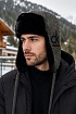 Шапка-ушанка Calvin Klein серого цвета