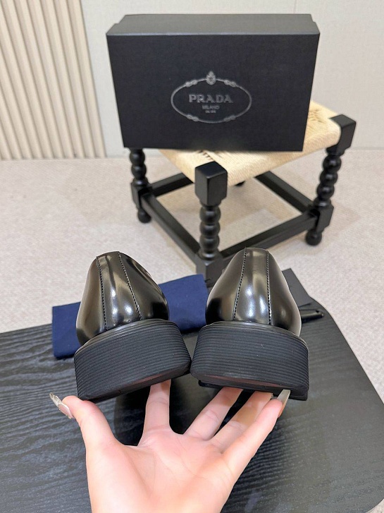 Лакированные ботинки Prada premium - Black