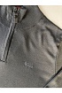 Серый джемпер Hugo Boss Zip Neck logo-embroidered