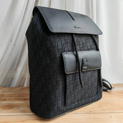 Рюкзак  Dior Oblique Jacquard 41x32 см - Black   