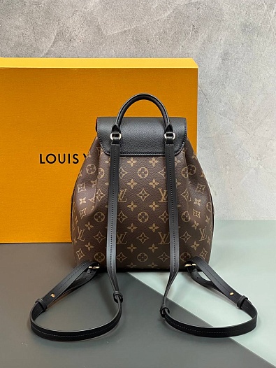 Женский рюкзак Louis Vuitton Montsouris PM Premium 27.5x33x14 см - Brown / Black   