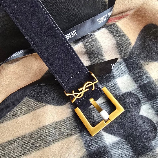 Замшевый ремень Yves Saint Laurent