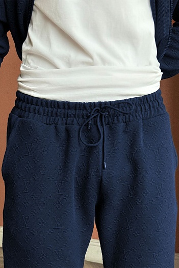 Спортивные штаны Louis Vuitton monogram all-over - Navy   