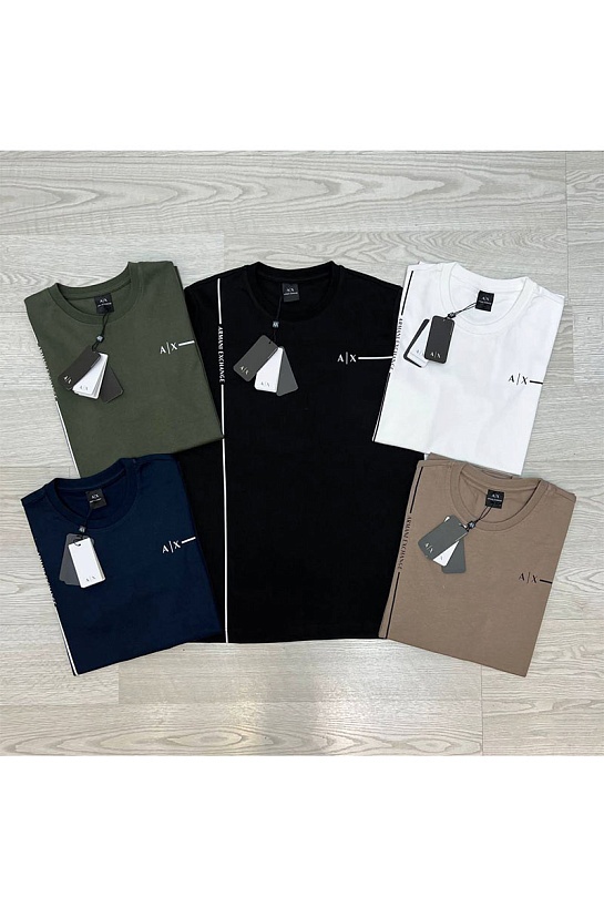 Мужская тёмно-синяя футболка Armani Exchange