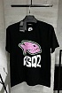 Чёрная футболка Dsquared2 Piranha graphic print