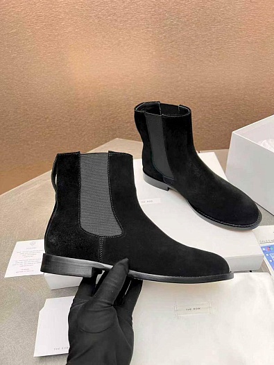 Женские замшевые сапоги The Row   