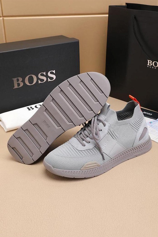 Текстильные кроссовки Hugo Boss Titanium - Grey
