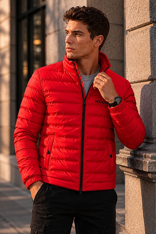 Мужская красная куртка Hugo Boss