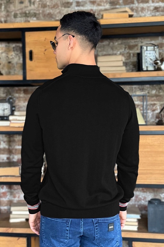 Мужской джемпер Burberry quarter-zip - Black